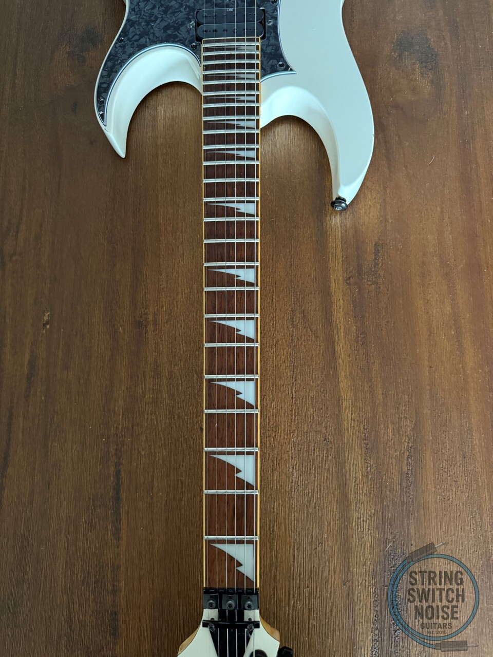 Ibanez RG350 DX Guitar, White, 2007, WIZZARD II NECK