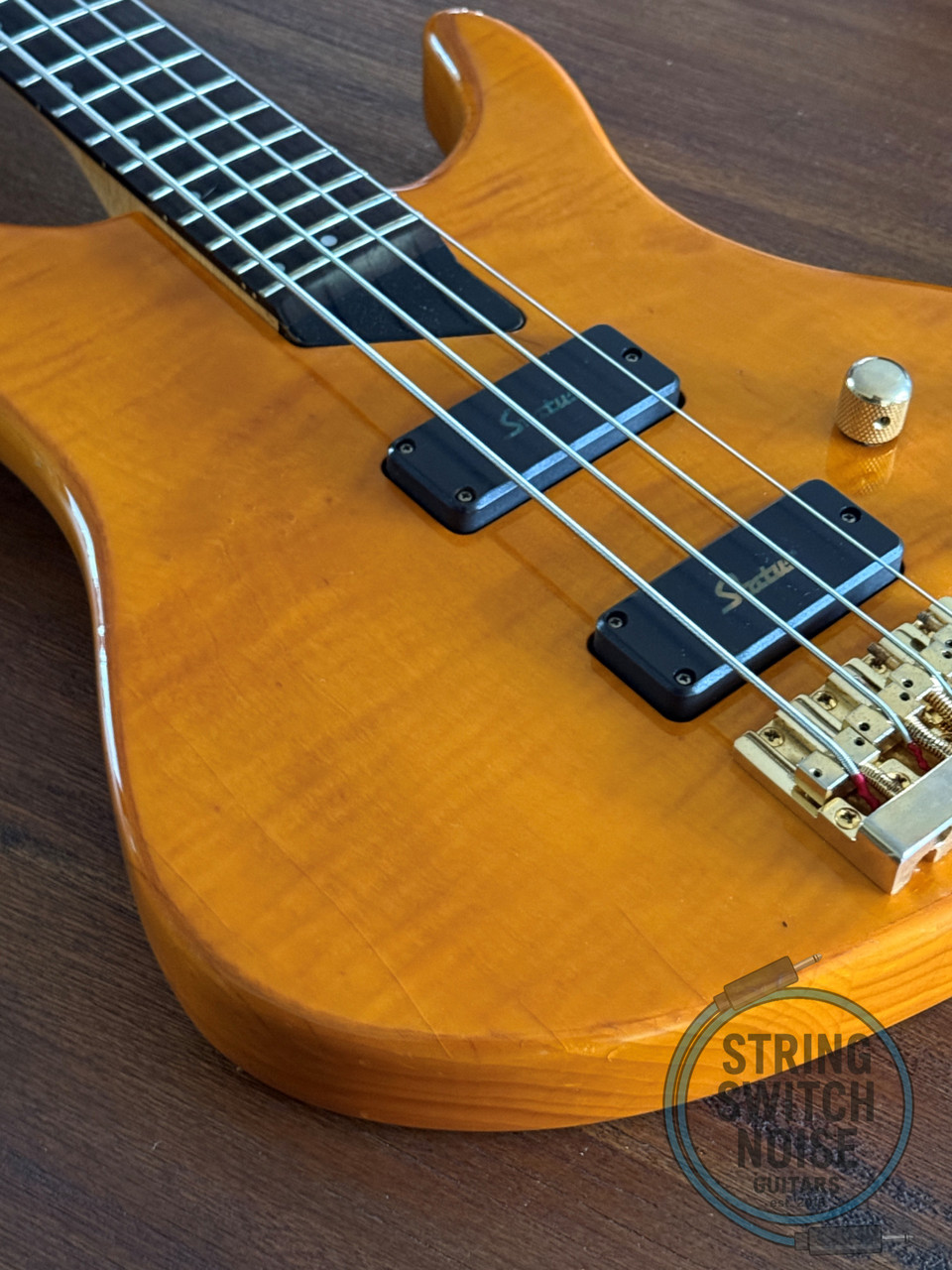 Washburn KW-1250 Bass, Kip Winger SIGNATURE MODEL, Flame Natural, 1995