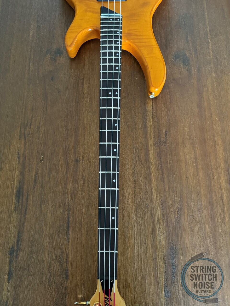 Washburn KW-1250 Bass, Kip Winger SIGNATURE MODEL, Flame Natural, 1995