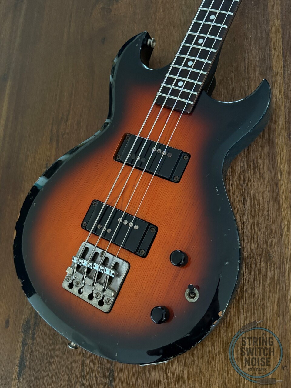 Aria Pro II Bass, CSB DELUXE, 1983, Sunburst, Cardinal Series, 32” Scale