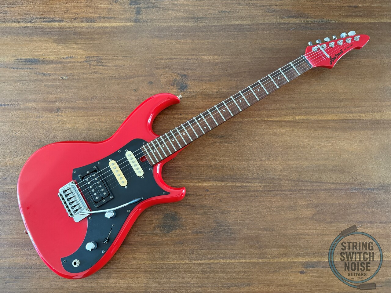 Aria Pro II Guitar, RS Wildcat, HSS SUPER STRAT, Red, MIJ, 1986