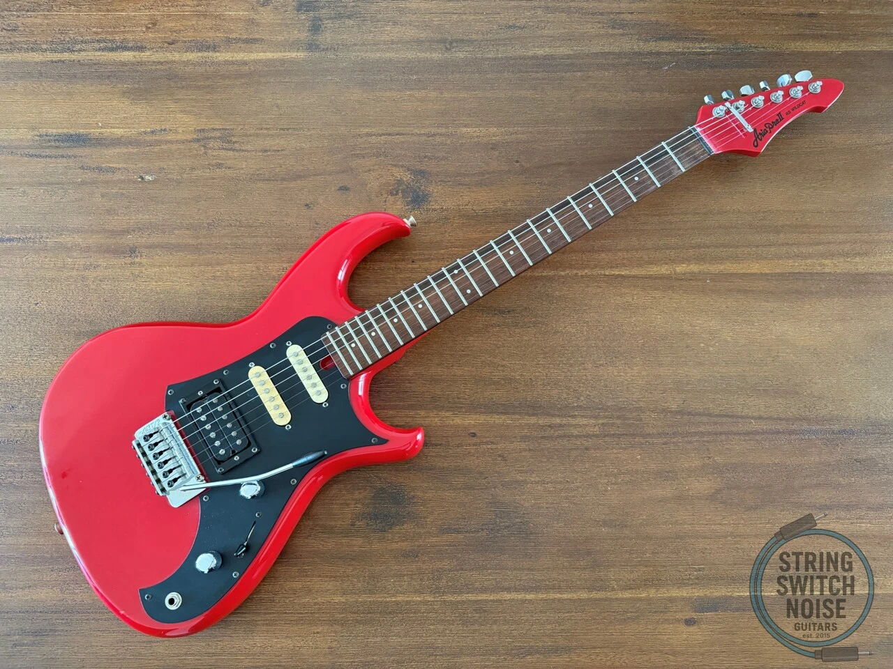 Aria Pro II Guitar, RS Wildcat, HSS SUPER STRAT, Red, MIJ, 1986