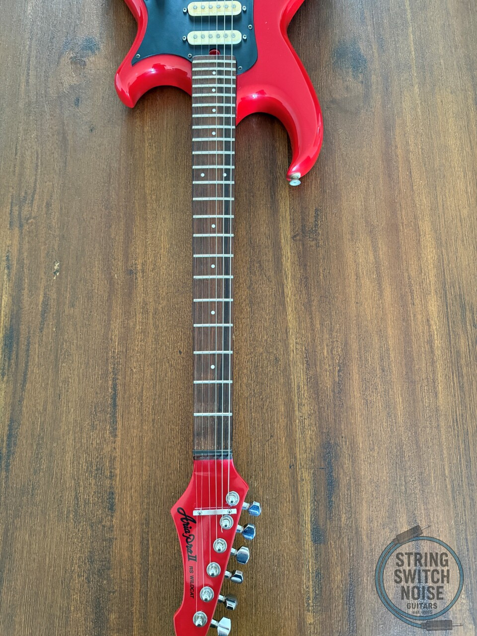 Aria Pro II Guitar, RS Wildcat, HSS SUPER STRAT, Red, MIJ, 1986