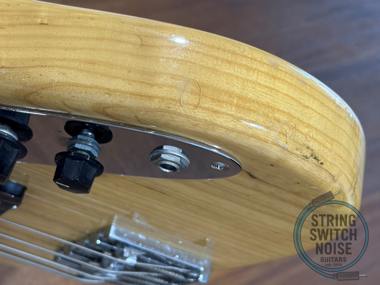 Fender Jazz Bass, ‘75, Natural Ashwood, 1988, E SERIAL, Bad Ass II Bridge