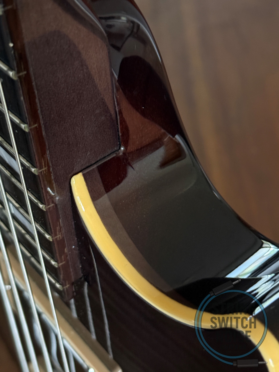 Edwards Les Paul Bass, by ESP, Flamed Black, 1998, Made In Japan