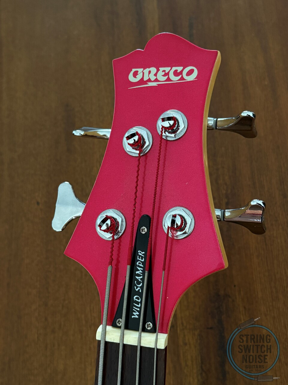 Greco Wild Scamper Bass, P/J, Pearl Pink, 2012, WSB-45 PPK, AS NEW