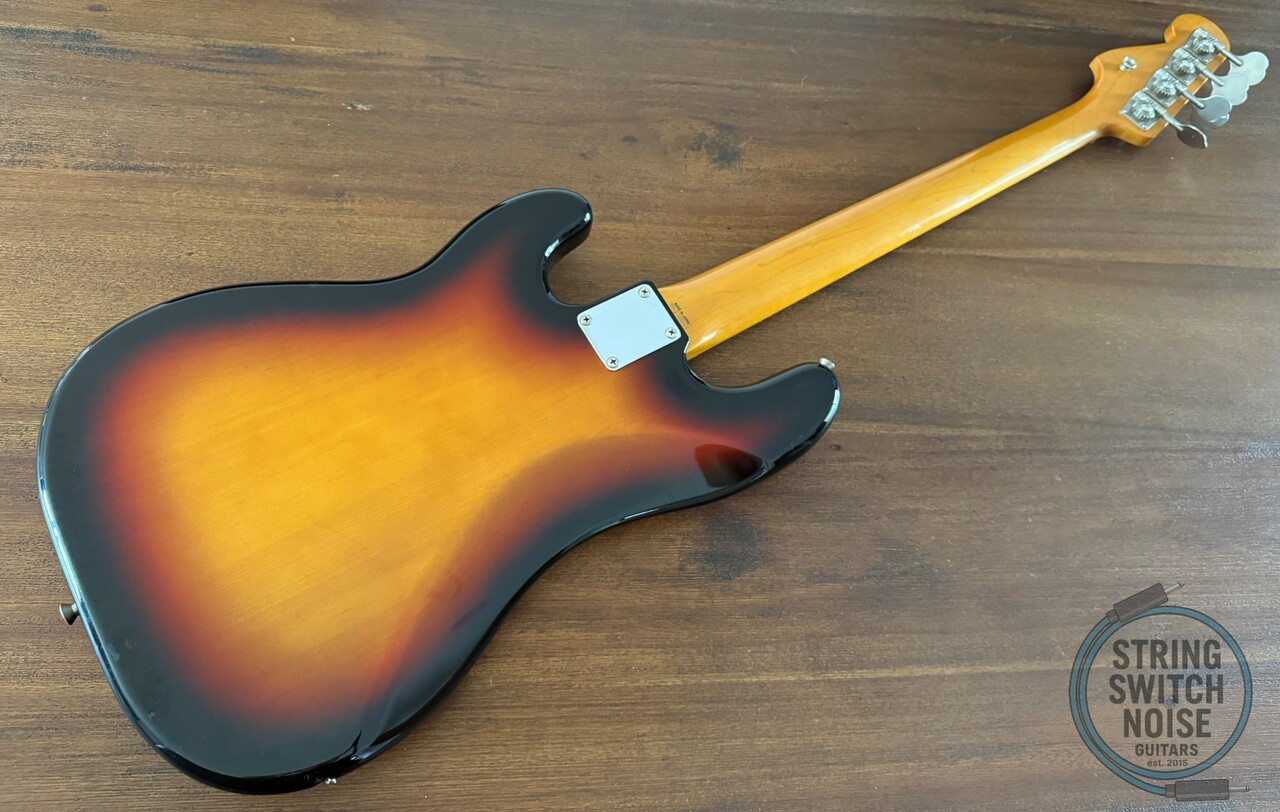 Fender Precision Bass, '62, 3 Tone Sunburst, 1994, Red Tort Guard