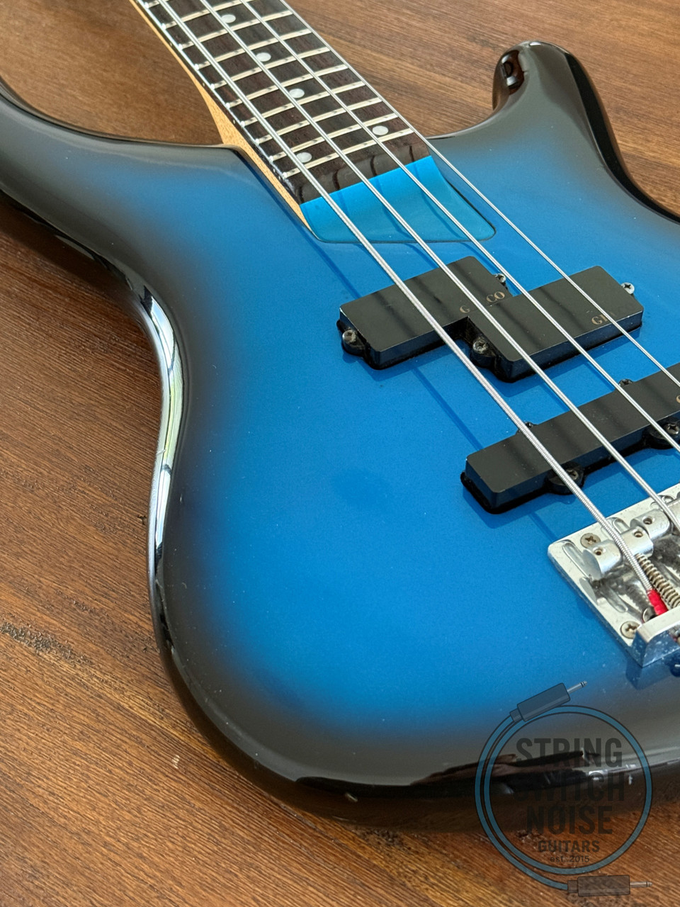 Greco Phoenix Bass, PXB-400, P/J, Blue Burst, 2002, Made in Japan