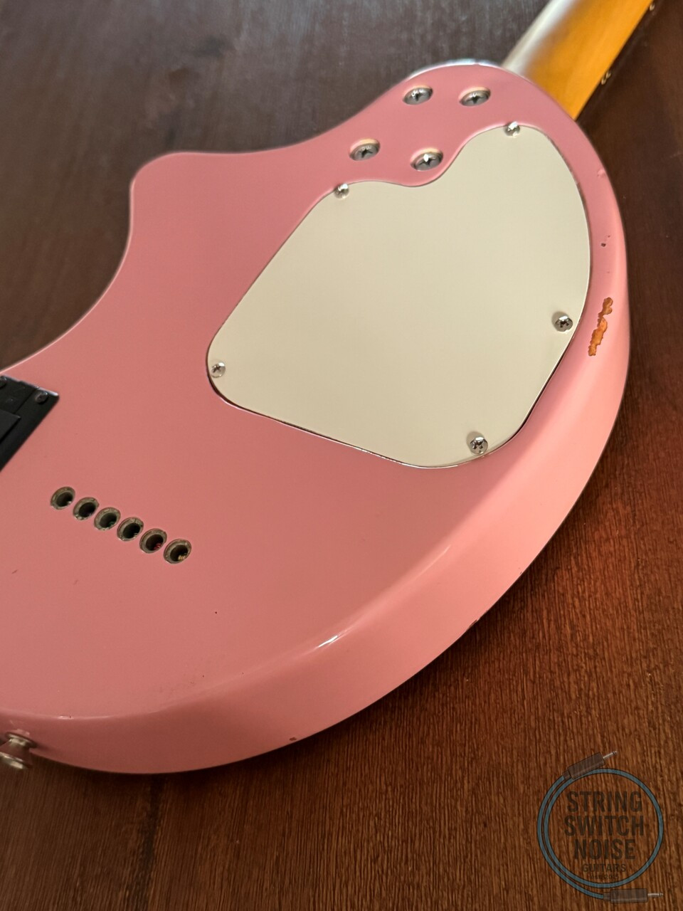 Fernandes ZO-3, Shell Pink, 2000s Nomad Travel Guitar, w/Onboard Speaker