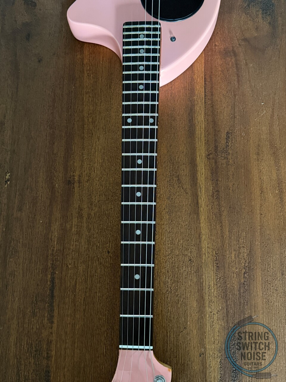 Fernandes ZO-3, Shell Pink, 2000s Nomad Travel Guitar, w/Onboard