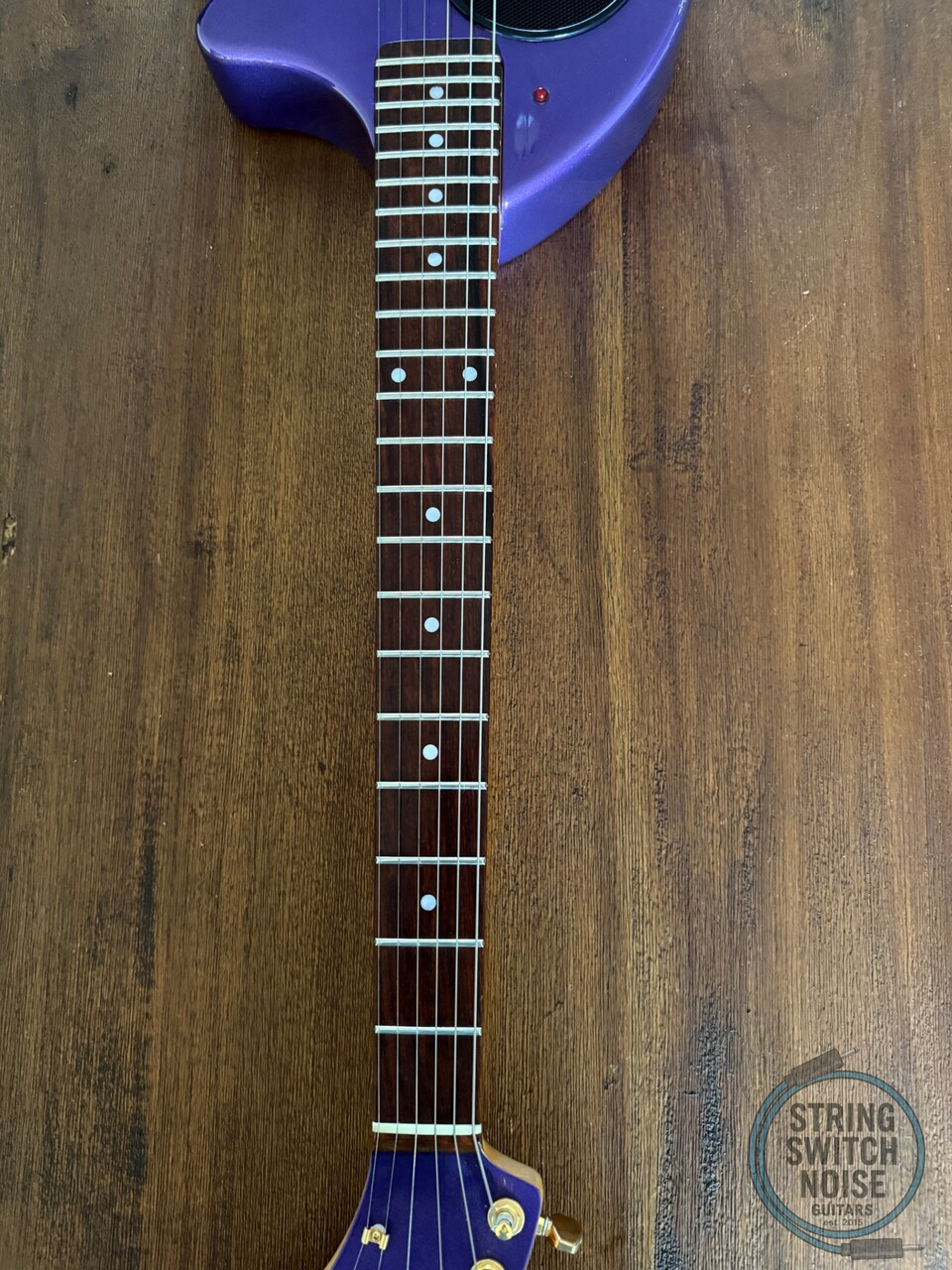 Fernandes ZO-3, Purple, 2000s Nomad Travel Guitar, w/Onboard Speaker