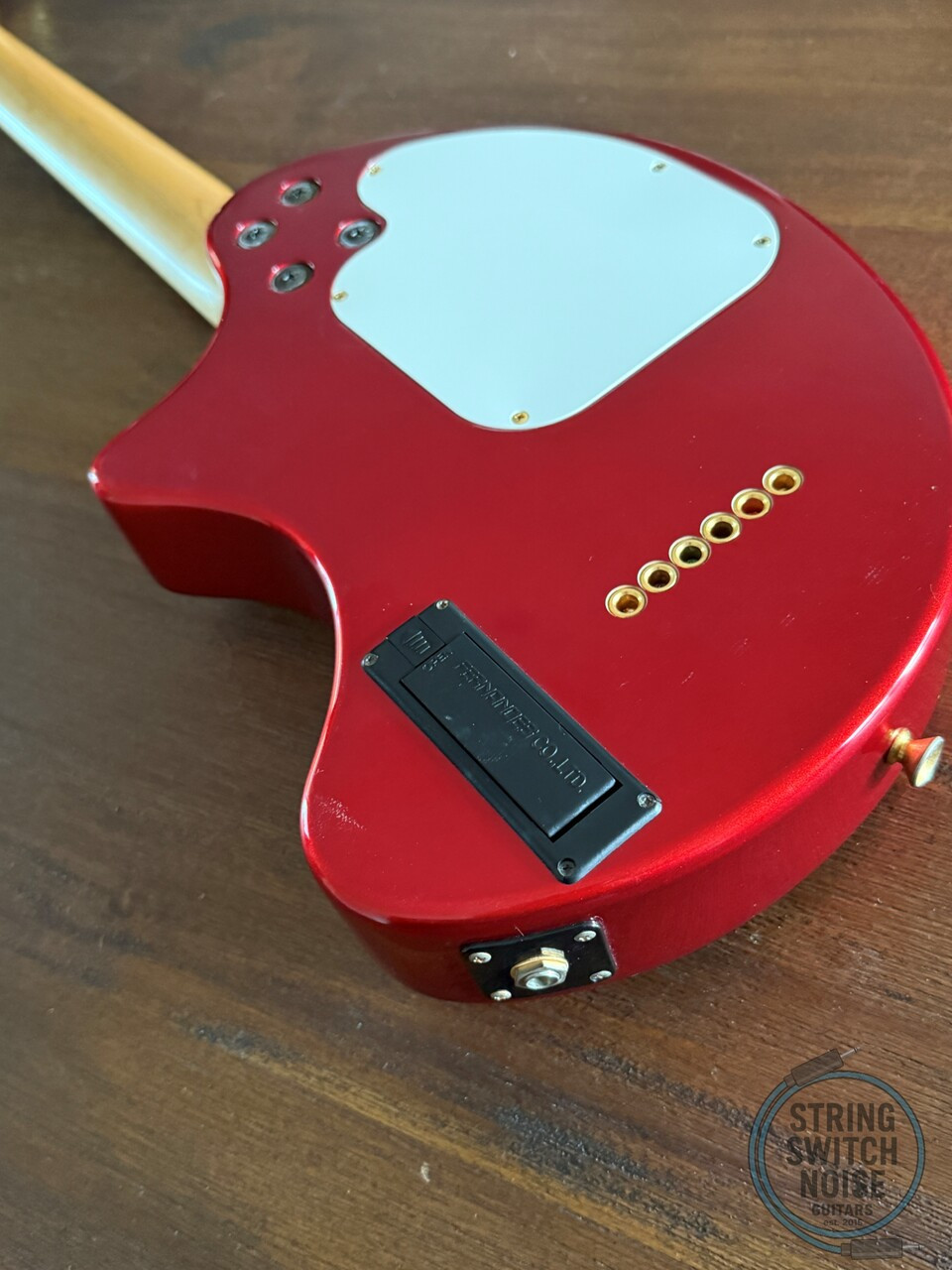 Fernandes ZO-3, Metallic Red, 2000s Nomad Travel Guitar, w/Onboard