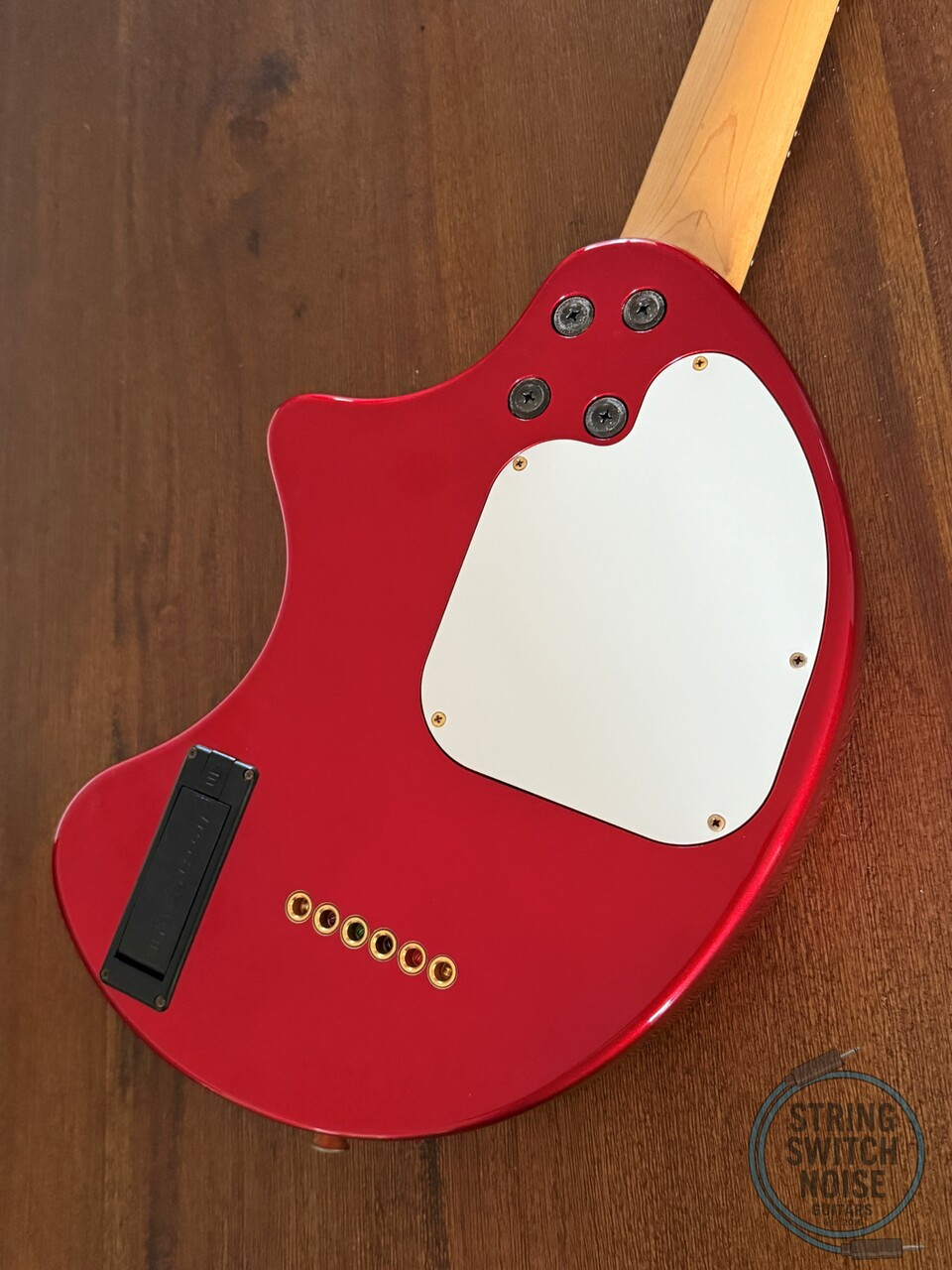 Fernandes ZO-3, Metallic Red, 2000s Nomad Travel Guitar, w/Onboard