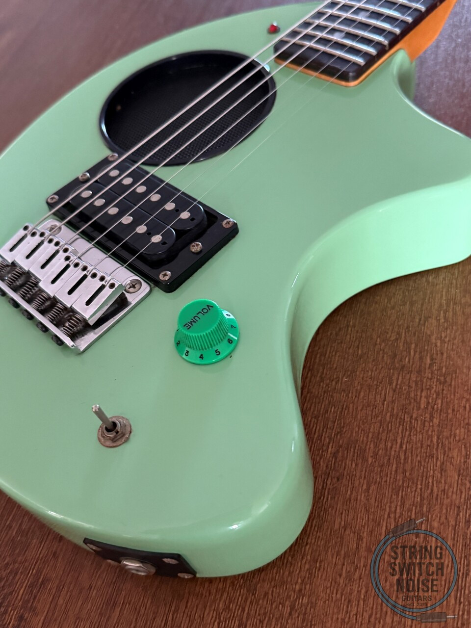 Fernandes ZO-3, Surf Green, 2000s Nomad Travel Guitar, w/Onboard Speaker