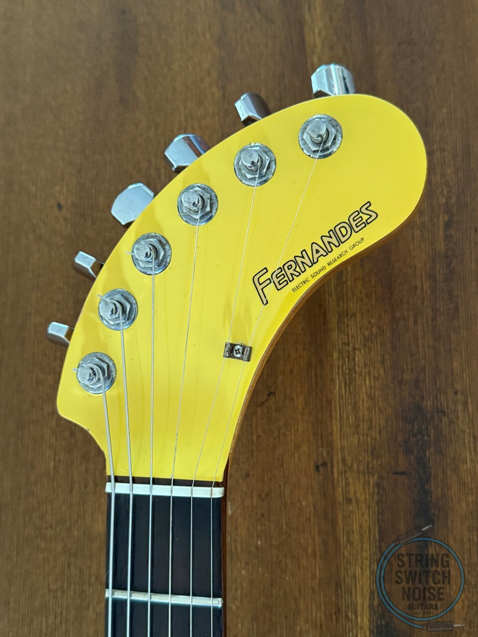 Fernandes ZO-3, Graffiti Yellow, 2000s Nomad Travel Guitar, w