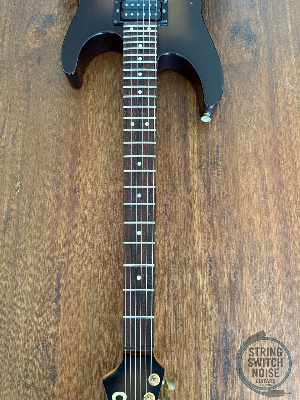 Charvel Stratocaster, by Jackson, HSH, Black/Green Burst, MIJ, 1991