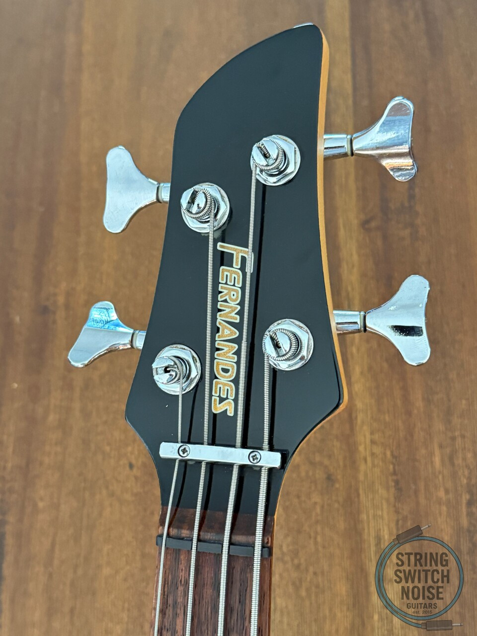 Fernandes Revolver Bass, LEFT HAND, Sapphire Blue Gradient, 1990s, FRB-40