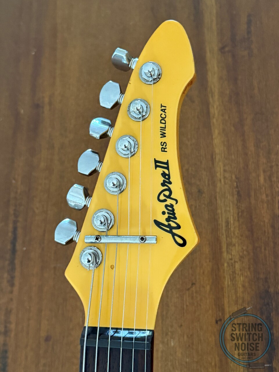 Aria Pro II Guitar, RS Wildcat, HSS SUPER STRAT, White, MIJ, 1985