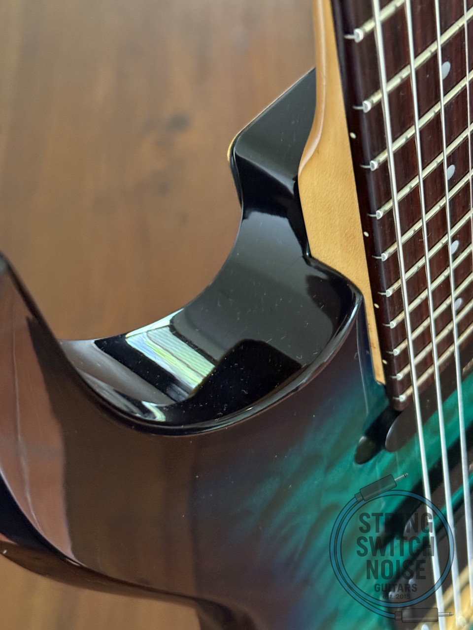 Fernandes HSS Super Strat, Quilted Green Burst, MIJ, 1990s