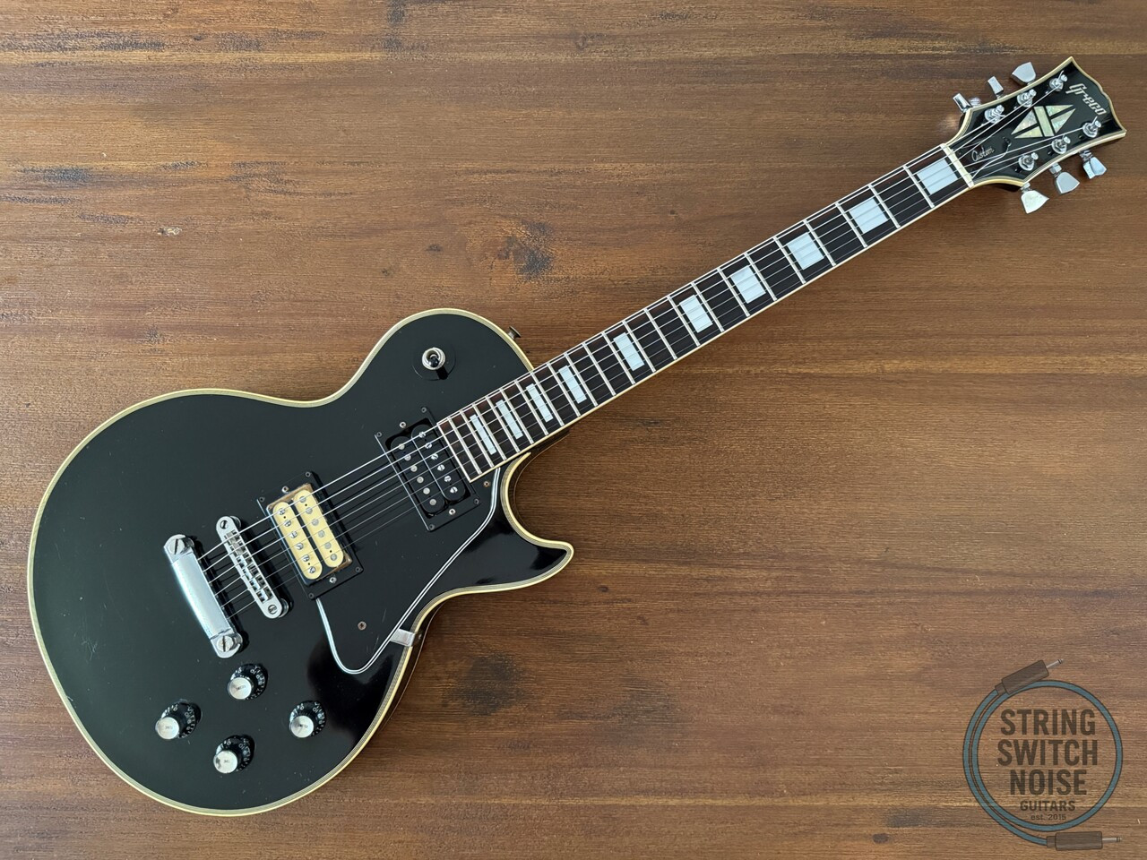 Greco Les Paul Custom Guitar, Black, Made in Japan, 1976, EG480B