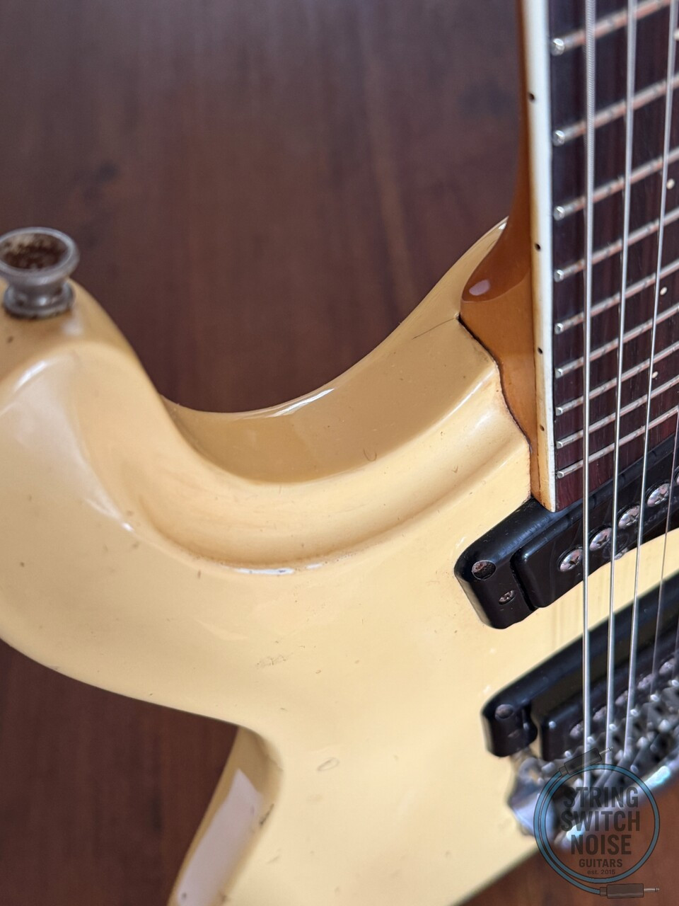 Mosrite Avenger Guitar, The Ventures Model, Aged White, MIJ 1970s