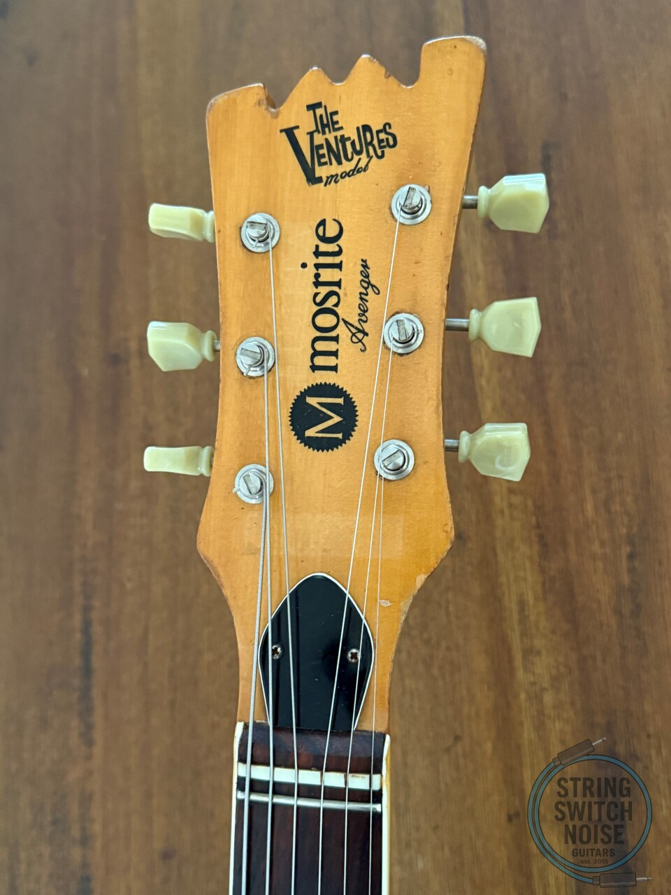 Mosrite Avenger Guitar, The Ventures Model, Aged White, MIJ 1970s