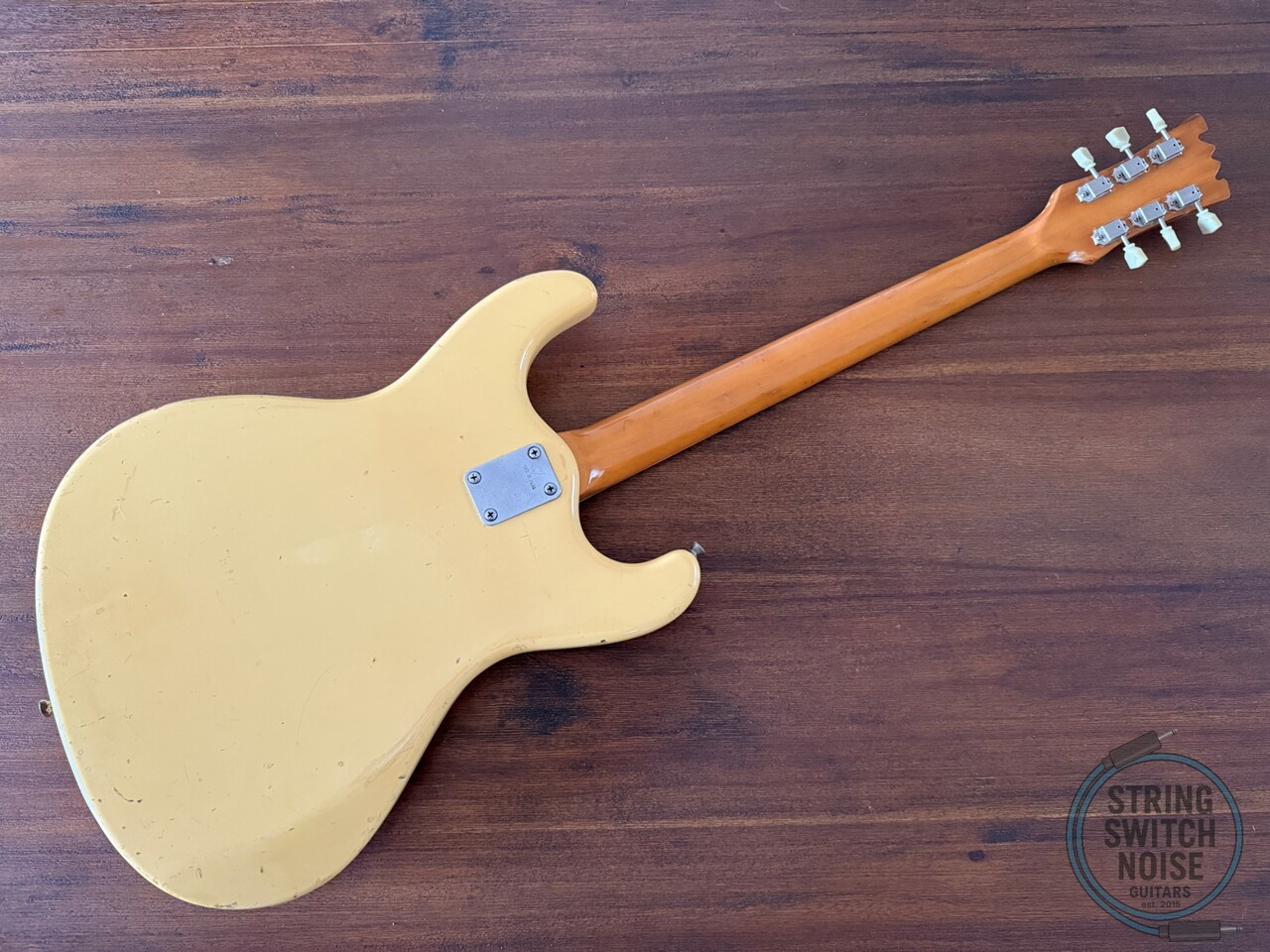 Mosrite Avenger Guitar, The Ventures Model, Aged White, MIJ 1970s