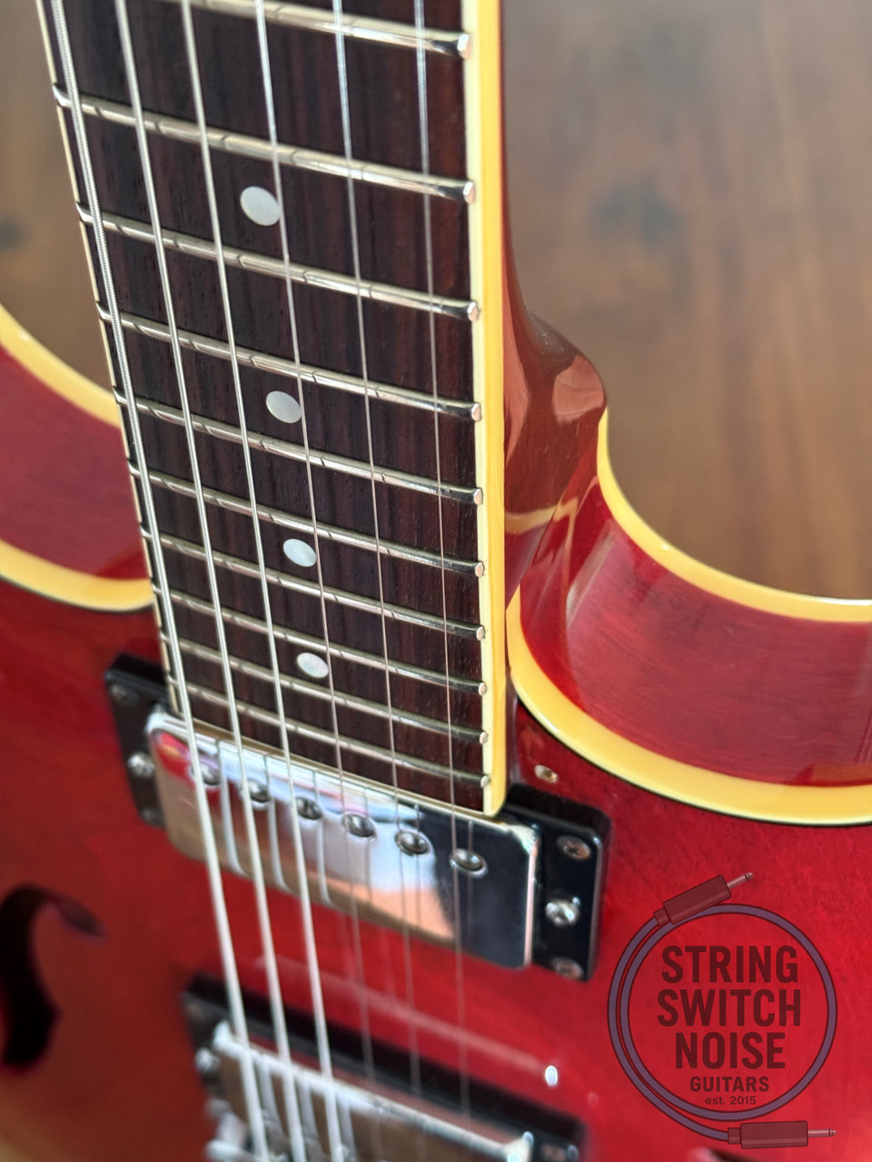Yamaha SA700, “335” Guitar, 1977, Persimmon Red, 1ST YEAR PRODUCTION
