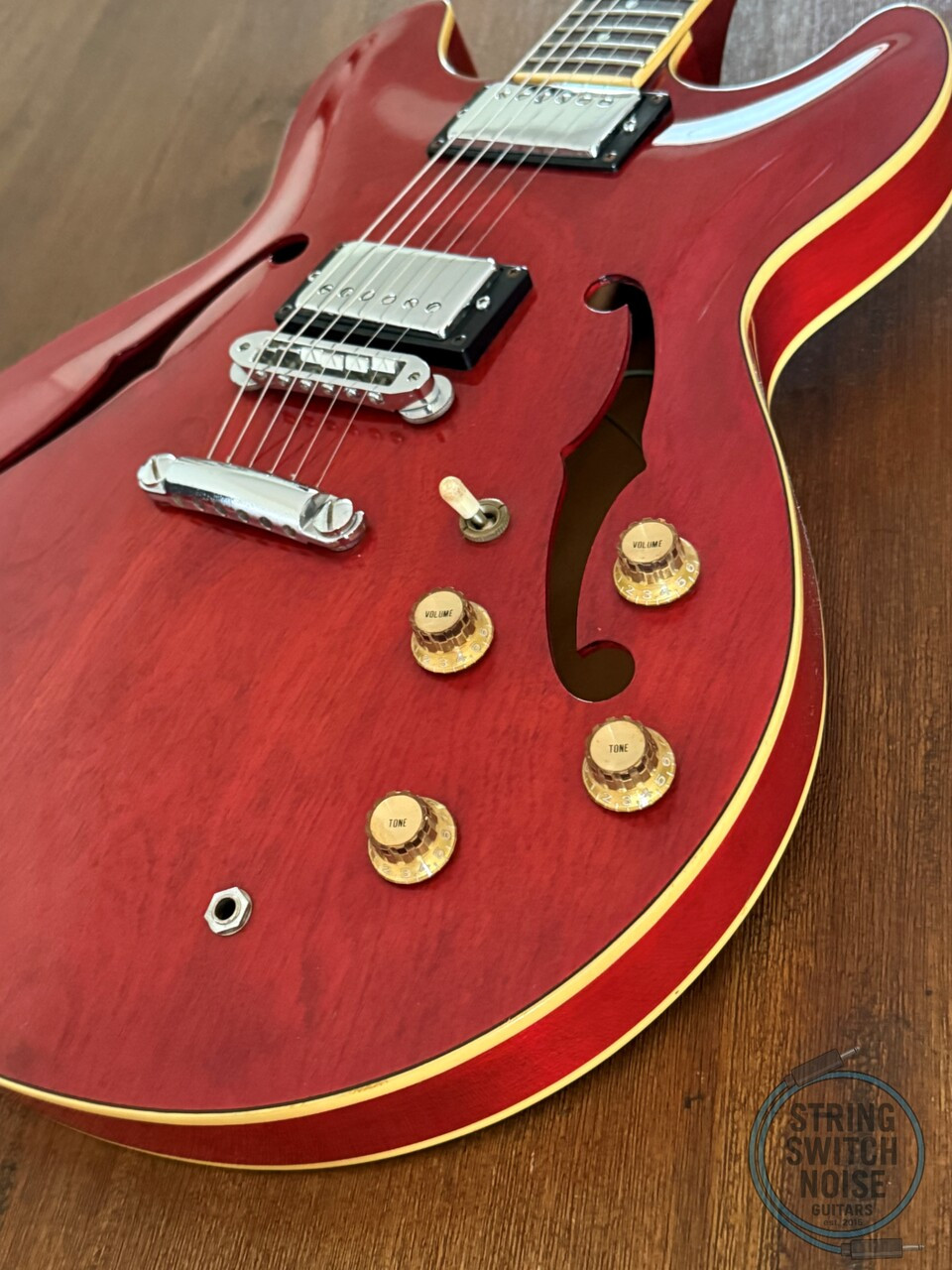 Yamaha SA700, “335” Guitar, 1977, Persimmon Red, 1ST YEAR PRODUCTION