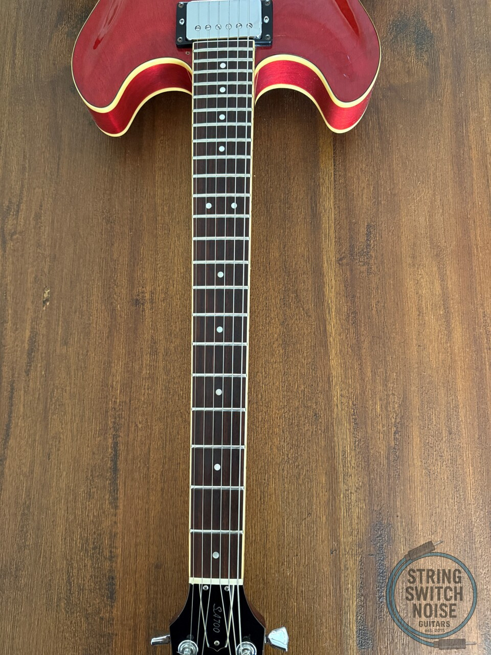 Yamaha SA700, “335” Guitar, 1977, Persimmon Red, 1ST YEAR PRODUCTION