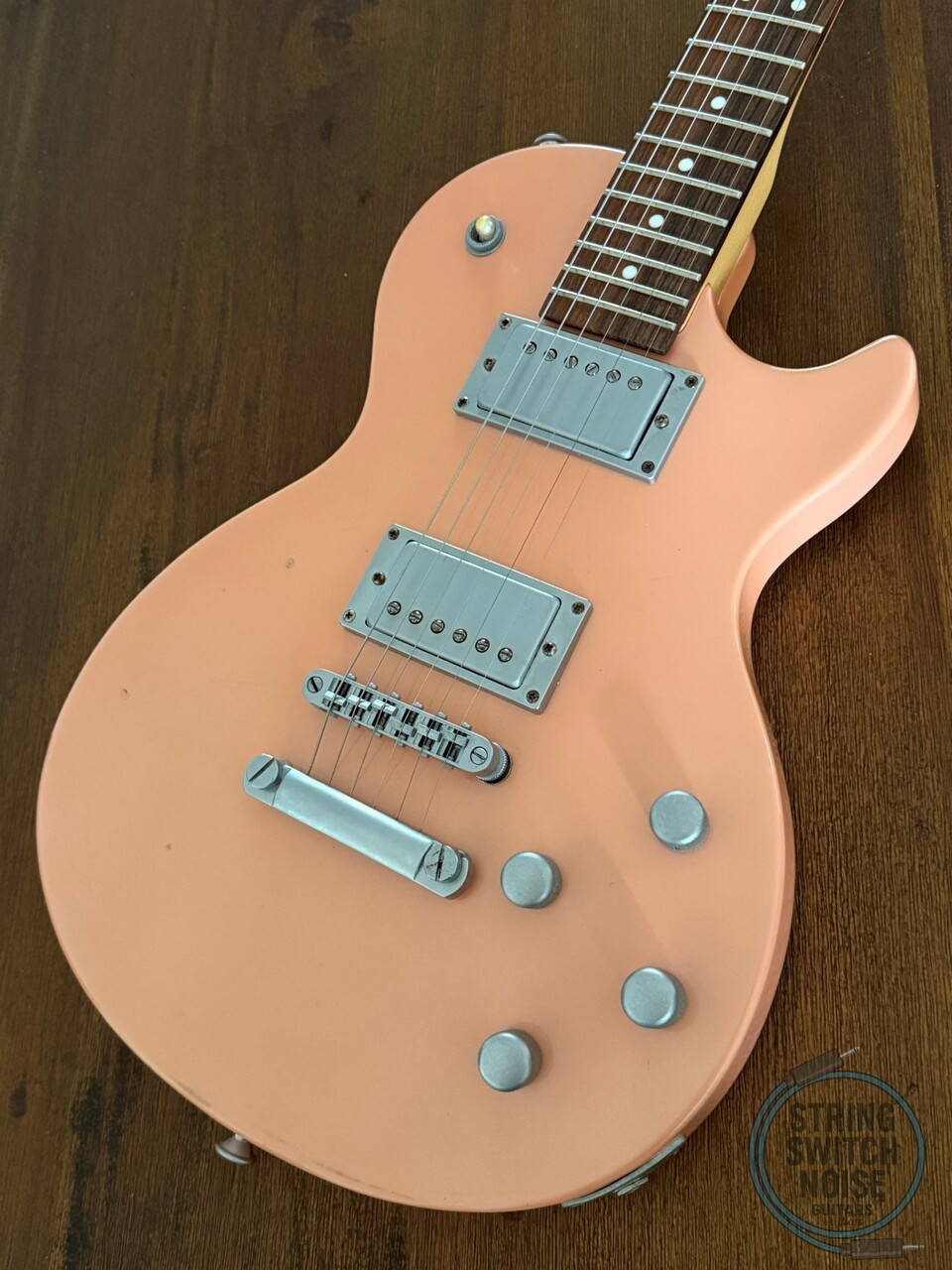 Charvel Les Paul Guitar, Refinement, Metallic Salmon Pink, MIJ 1993, R-S43