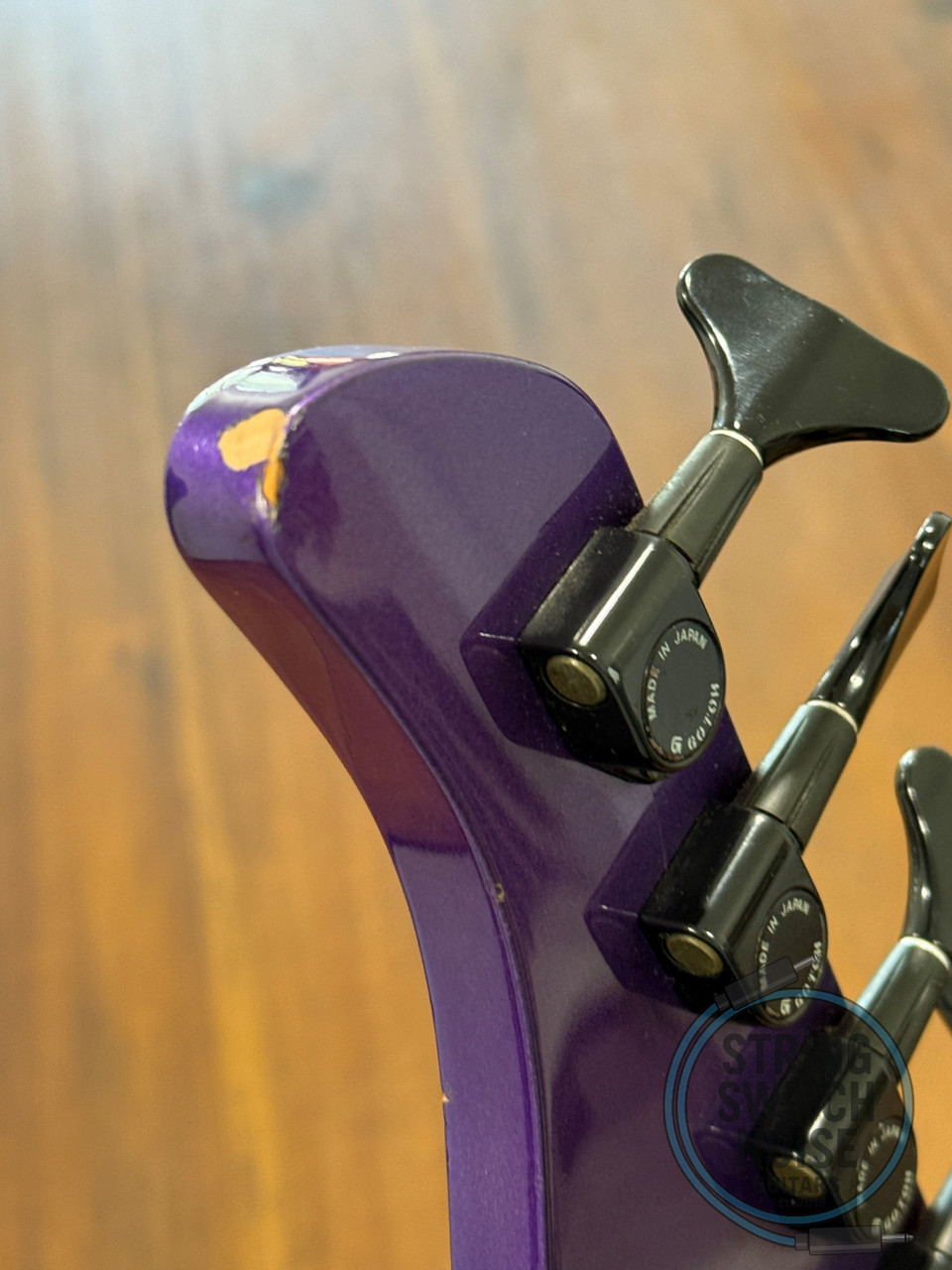 Fernandes Revolver Bass, Metallic Purple, MIJ, 1990s, FRB-60, Original Case