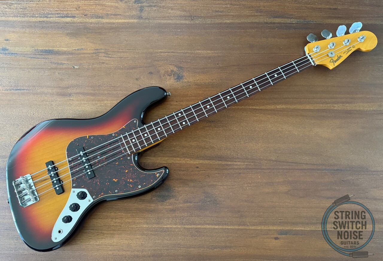 Fender Jazz Bass, ‘62, Three Tone Sunburst, 2004, Schaller Drop D