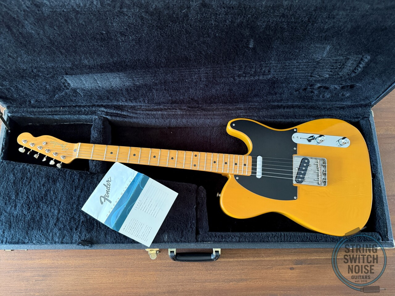 Fender Telecaster, ‘52, Butterscotch Blonde, 1985, Hard Case