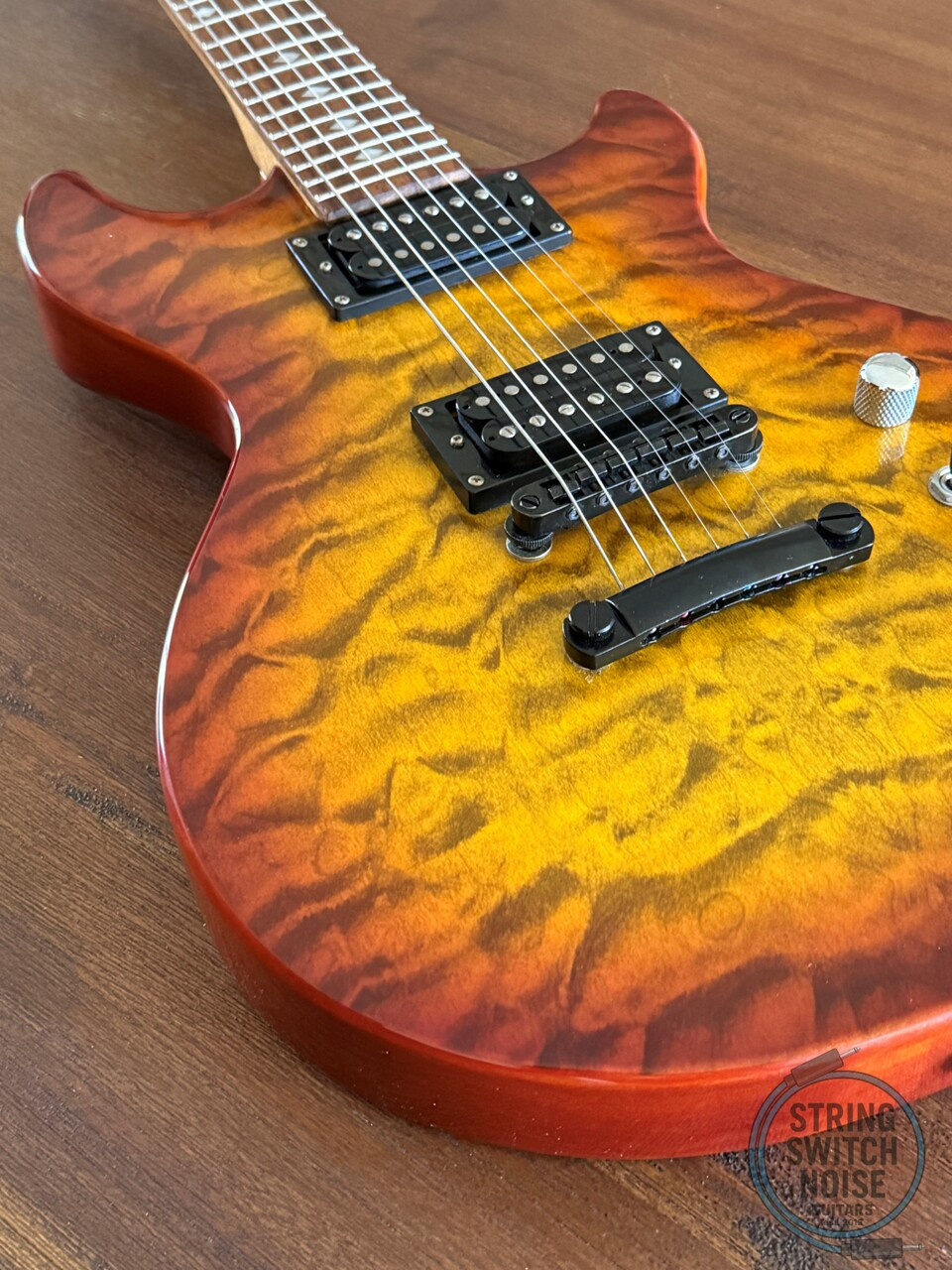 BC Rich Marion Guitar, Flamed Orange Burst, 2000s
