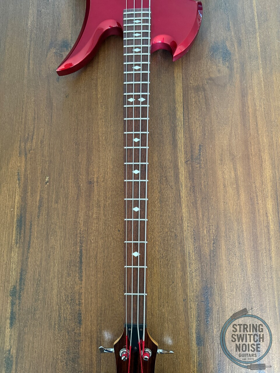 BC Rich Mockingbird Bass, Candy Apple Red, 2000s, PJ pickup