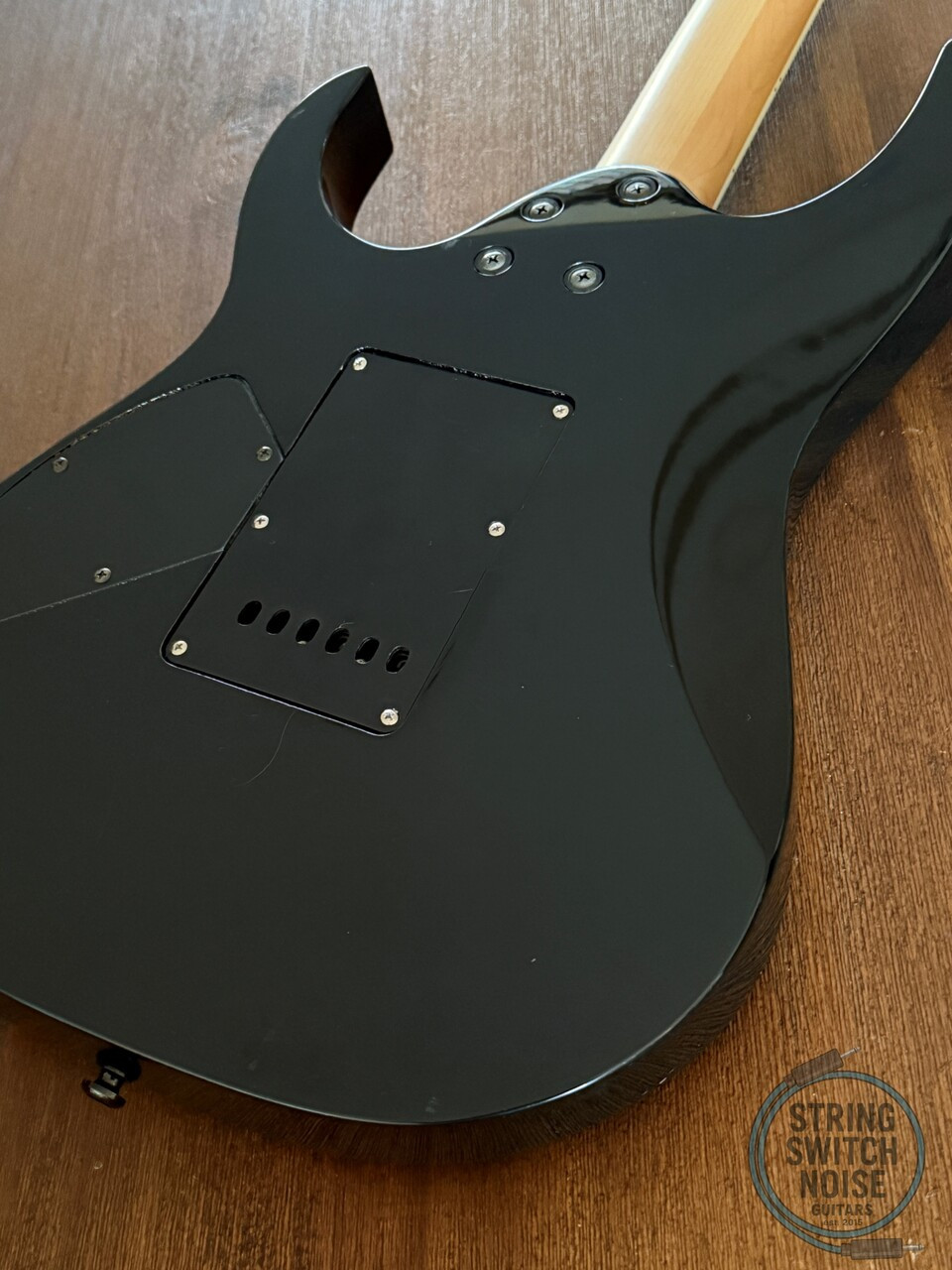 Ibanez RG370DX Guitar, Black, 2009, WIZZARD II NECK