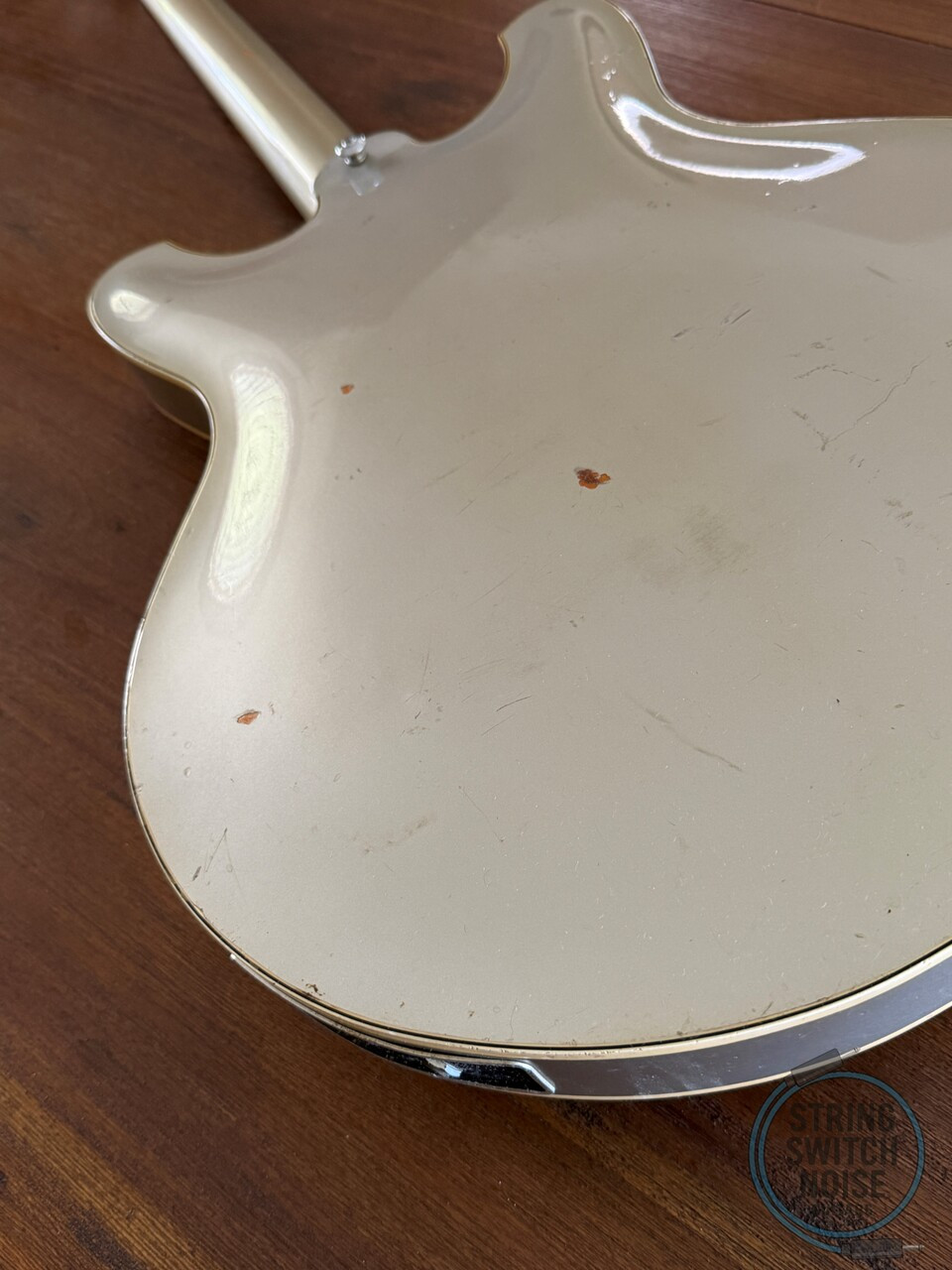 Yamaha SA50B, Hollow Guitar, RARE, Pearl Glacier, MIJ, 1972, OHSC