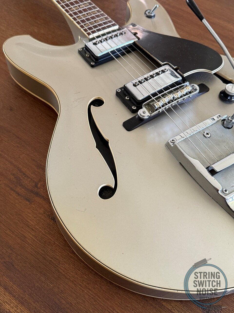 Yamaha SA50B, Hollow Guitar, RARE, Pearl Glacier, MIJ, 1972, OHSC