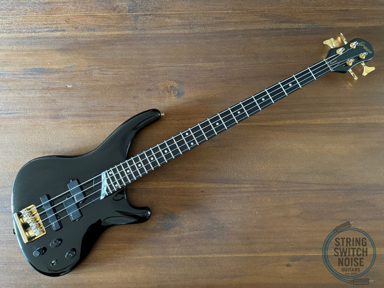 Greco Phoenix Bass Guitar, Black,1991, PXB-950, Made in Japan