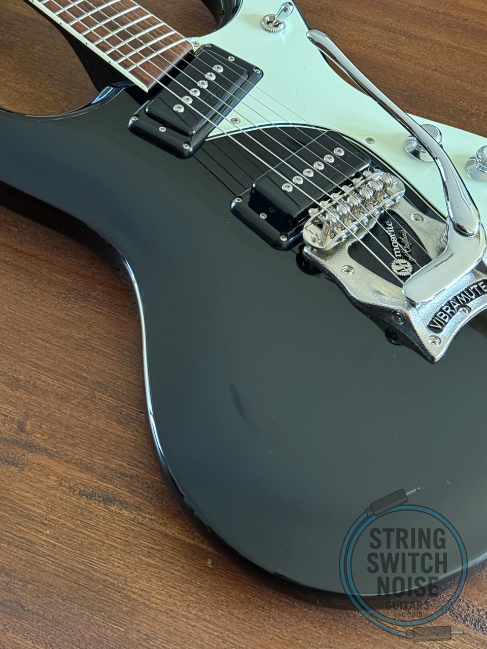 Mosrite of California Guitar, Super Excellent 65, Black, 2000s, AS NEW, OHSC