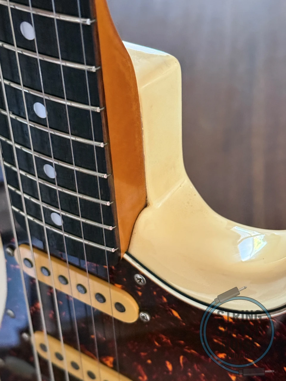 Fender Stratocaster, ‘72, Olympic White Aged, 1986, E Serial