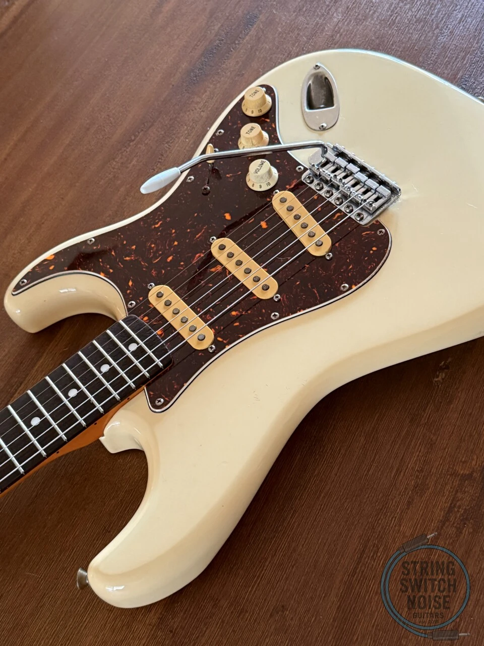 Fender Stratocaster, ‘72, Olympic White Aged, 1986, E Serial