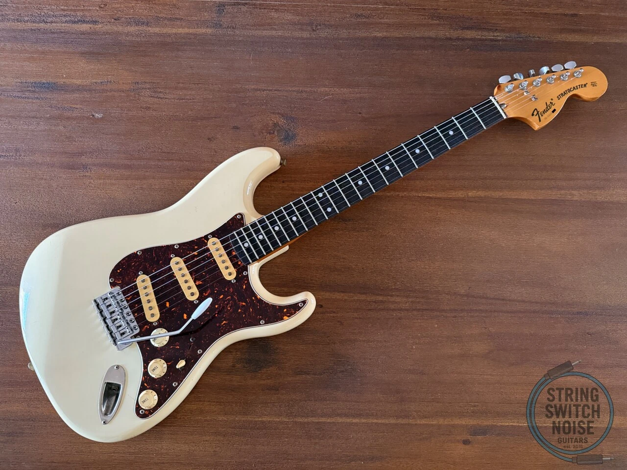 Fender Stratocaster, ‘72, Olympic White Aged, 1986, E Serial