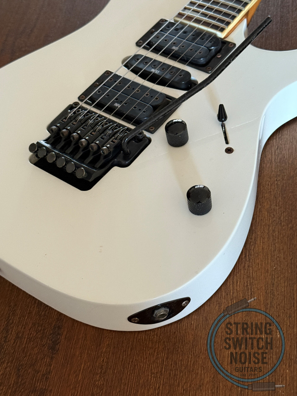 Ibanez RG370DX Guitar, Black, 2010, WIZZARD II NECK