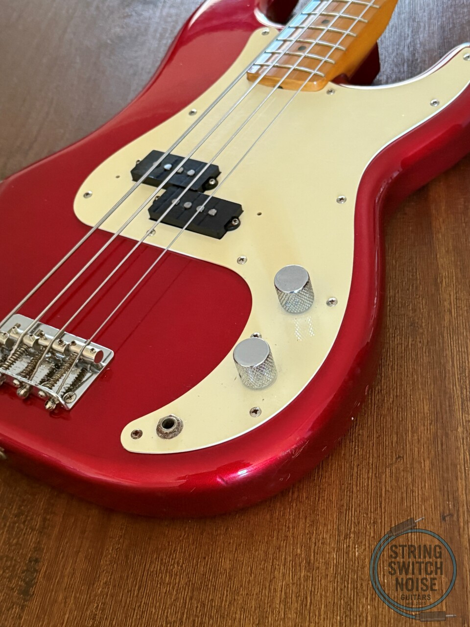 Fender Precision Bass, ‘57, Candy Apple Red, 1989 Vintage, E Serial