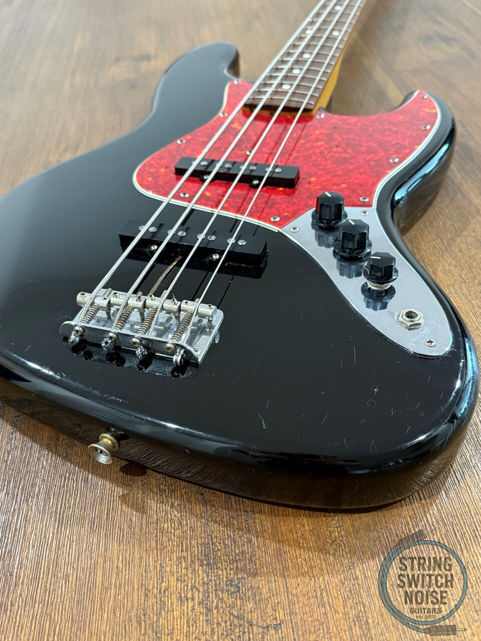 Fender Jazz Bass, ‘62, Black, Red Tort Guard, 1990, MIJ