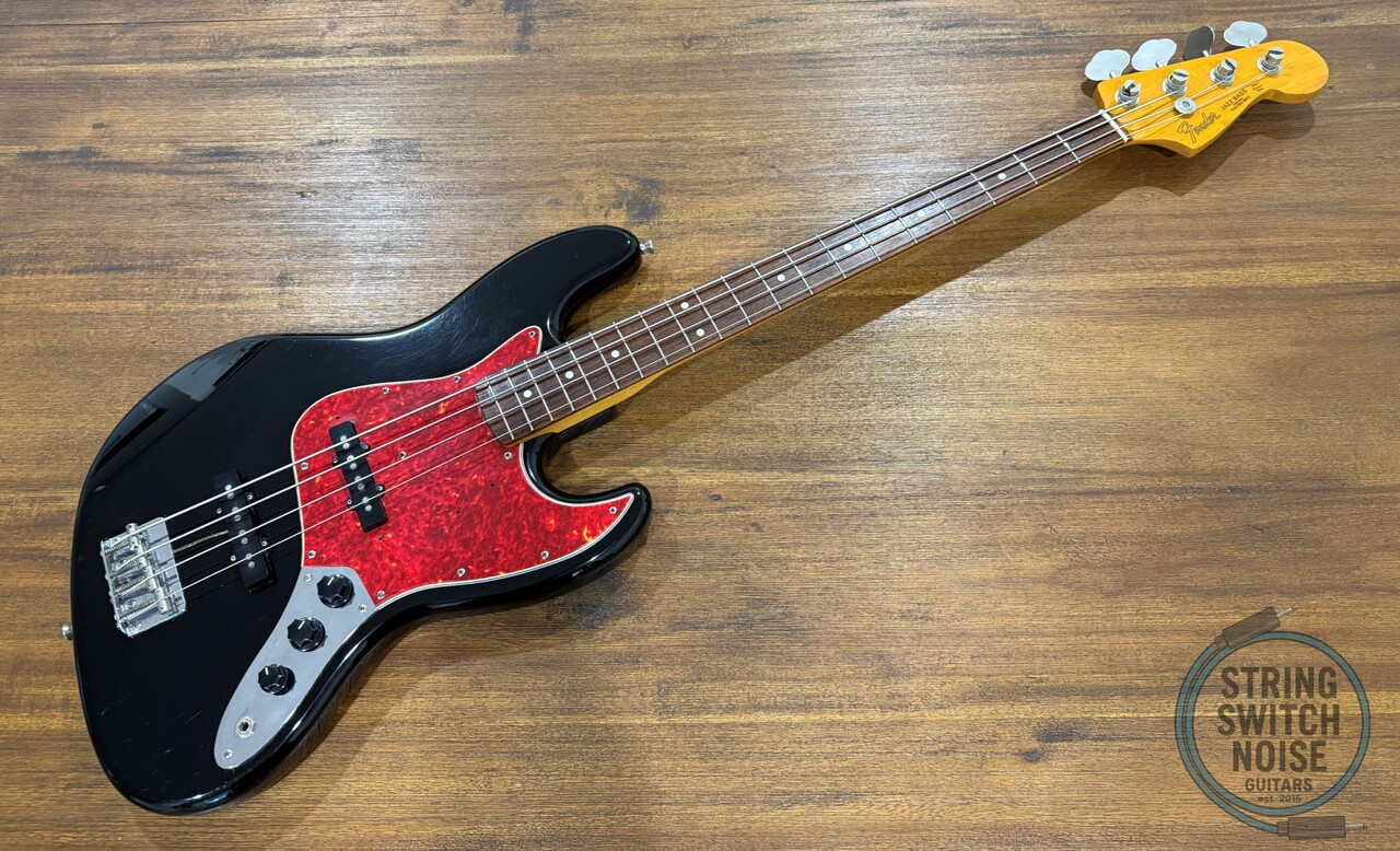 Fender Jazz Bass, ‘62, Black, Red Tort Guard, 1990, MIJ
