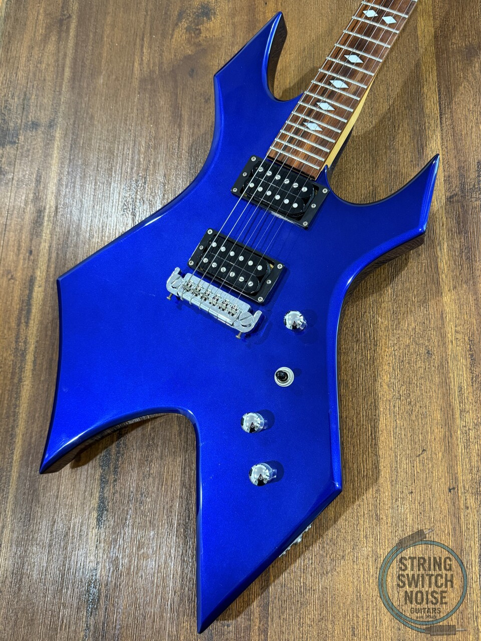 BC Rich WARLOCK, Metallic Blue, 2000s, Reverse Headstock