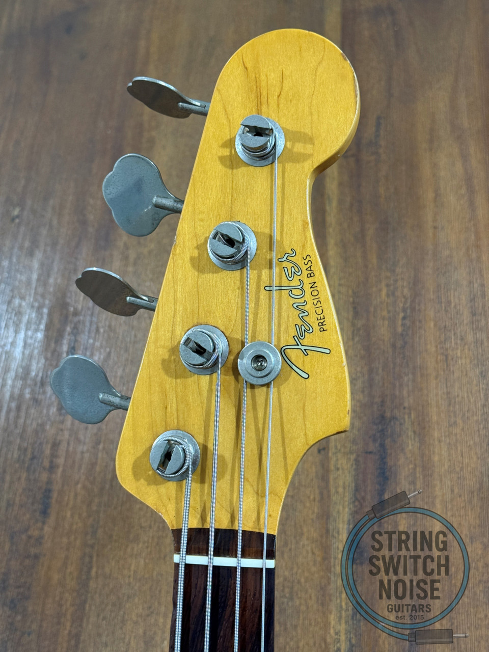 Fender Precision Bass, ‘62, Black, 1986, Red Tort Guard